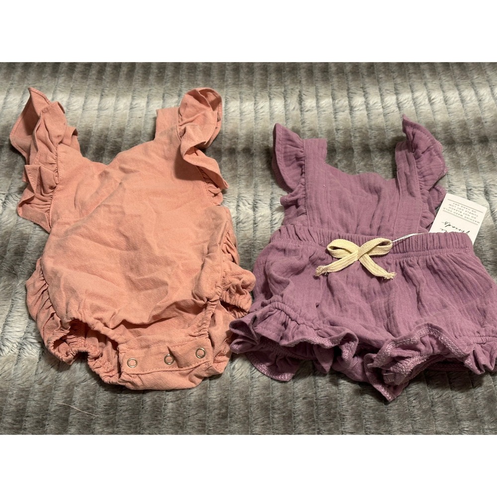 NEW Reverie Threads Evelyn and Sofia Romper's Size 6-12 months